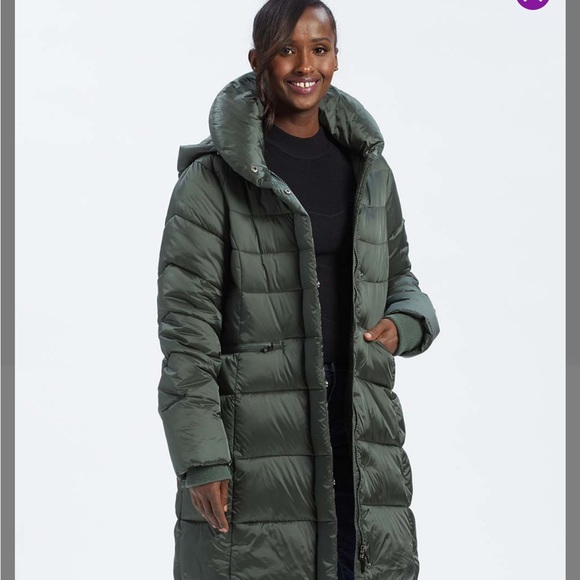 Steve Madden Forest Green Hooded Waist Pocket Puffer - Women - Picture 2 of 9